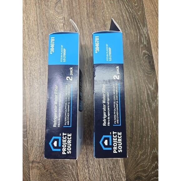 4 PACK - Project Source 3846781 L-5-2 Refrigerator Water Filter fits LG LT1000P - Picture 5 of 8